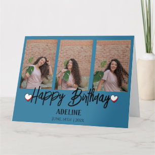 Personalisierter einfacher Geburtstag stilvoll dre Karte