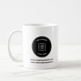 Personalisierter einfacher Geschäftslogo-Werbebech Kaffeetasse