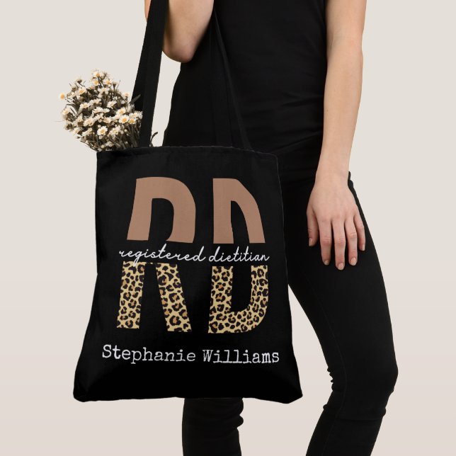 Personalisierter eingetragener Dietitian Cheetah-D Tasche (Von Nahem)