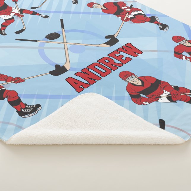 Personalisierter Eishockey-Spieler Sherpadecke (3/4)