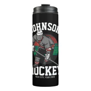 Personalisierter Eishockey-Spieler-Team-Athlet-Nam Thermosbecher