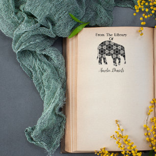 Personalisierter Elefant aus der Bibliothek von  Gummistempel