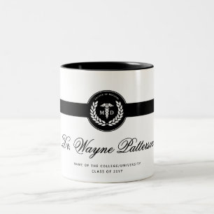 Personalisierter Elegant MD Medical School Abschlu Zweifarbige Tasse
