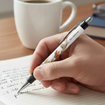 Personalisierter eleganter Blumenname-Stift