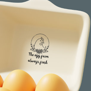 Personalisierter, eleganter Eier aus Monogramm Gummistempel