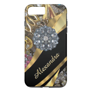 Personalisierter eleganter Kristall iPhone 8 Plus/7 Plus Hülle