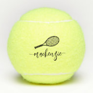 Personalisierter eleganter Script Name Tennis Ball