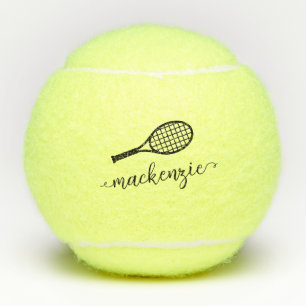 Personalisierter eleganter Script Name Tennis Ball