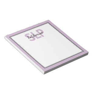 Personalisierter Eleganter SLP-Sprecher Pathologe Notizblock