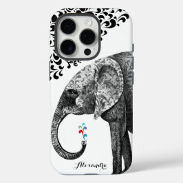Personalisierter Elephant Damask iPhone 7 Fall title_seo2
