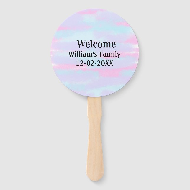 personalisierter Empfang Fächer (Vorderseite)