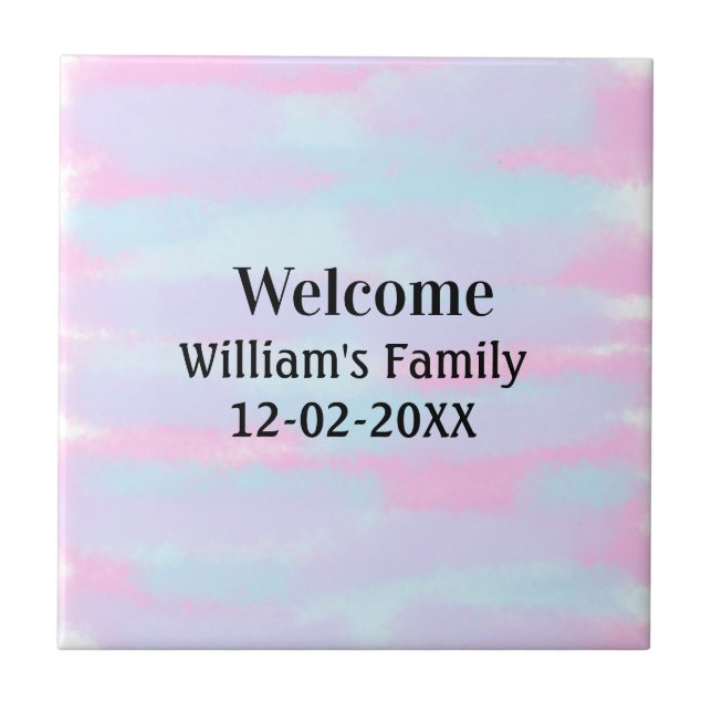 personalisierter Empfang Fliese (Vorderseite)