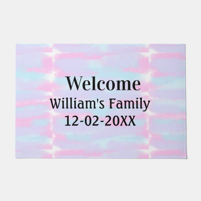 personalisierter Empfang Fußmatte (Vorderseite)