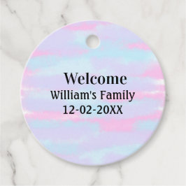 personalisierter Empfang Geschenkanhänger