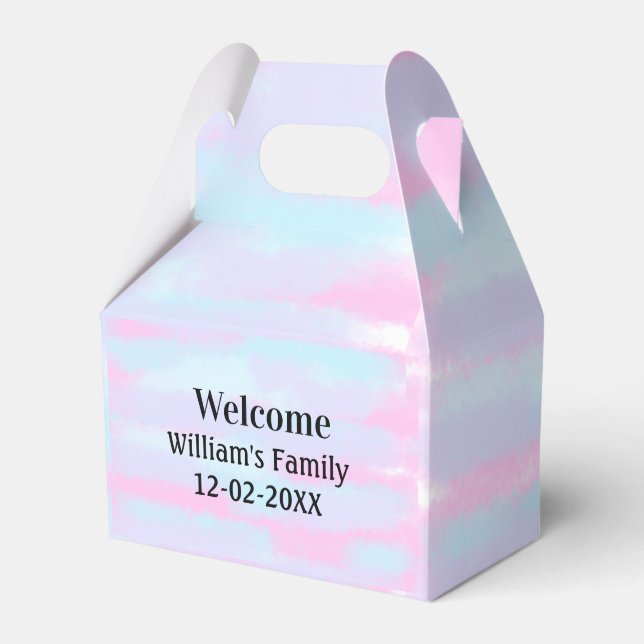 personalisierter Empfang Geschenkschachtel (Vorderseite)