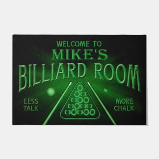 Personalisierter Empfang im Billiardzimmer Türmatt Fußmatte