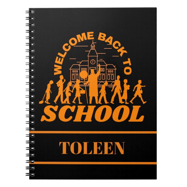 Personalisierter Empfang in der Schule Notizblock (Vorderseite)