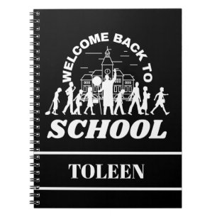 Personalisierter Empfang in der Schule Notizblock
