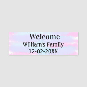 personalisierter Empfang Namensschild