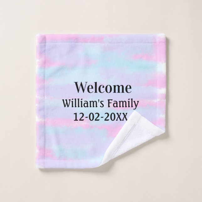 personalisierter Empfang Waschlappen (Waschlappen)