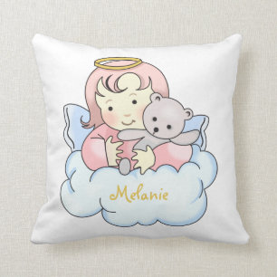 Personalisierter Engel auf dem Cloud Throw Kissen