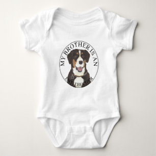 Personalisierter Entlebucher-Berghund Baby Strampler