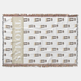 Personalisierter Entlebucher-Berghund Decke