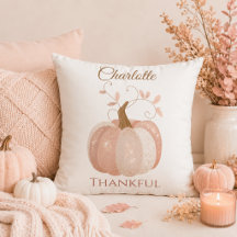 Personalisierter Erntedank - Fall Pumpkin dankbar