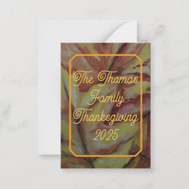 Personalisierter Erntedank Heilige Karte - "Segen 