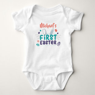 Personalisierter Erste Ostersonniger Ohren Individ Baby Strampler