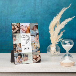 Personalisierter Ersten Muttertag FotoCollage Fotoplatte