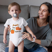 Personalisierter erster Halloween-Kürbis für Babys