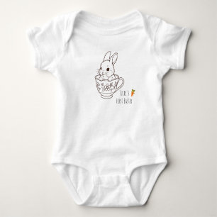 Personalisierter erster Osterhase Baby Strampler
