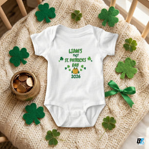 Personalisierter Erster St. Patrick's Day 2026 Top