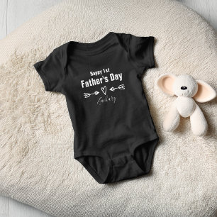 Personalisierter Erster Vatertag Baby Strampler