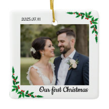 Personalisierter erster Weihnachtsbaumschmuck für