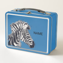 Personalisierter Esskasten mit diesem Punk Zebra P