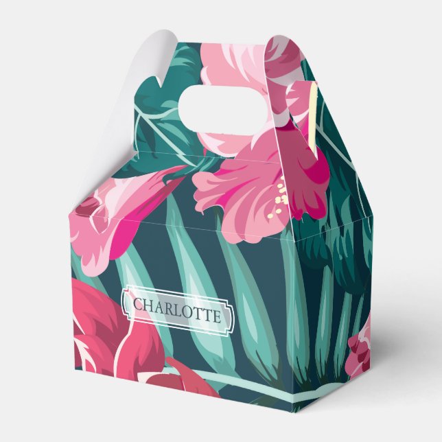 Personalisierter Exotic Summer Floral Geschenkschachtel (Vorderseite)