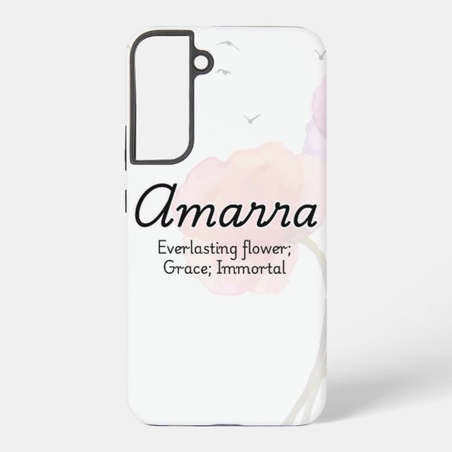 Personalisierter Fall Amarra Phone Samsung Galaxy Hülle (Rückseite)