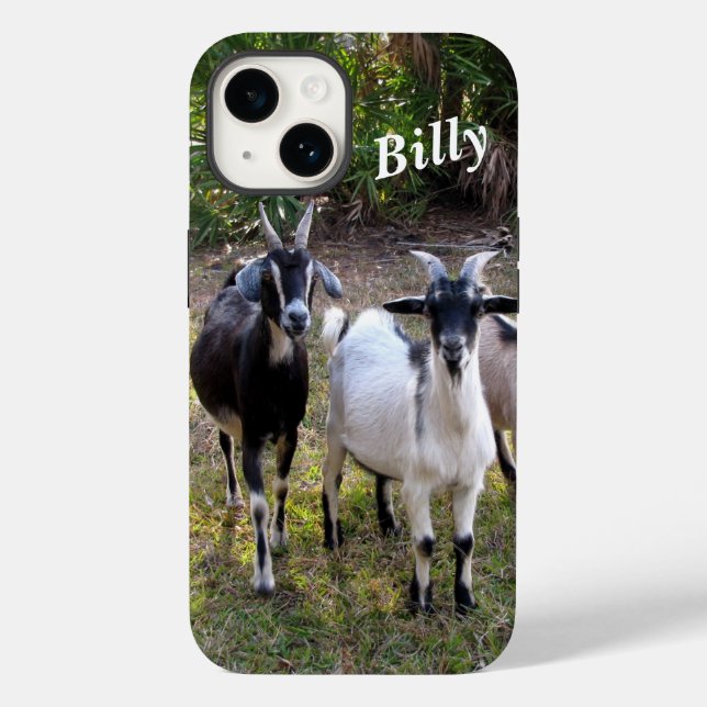 Personalisierter Fall Billy Goat Case-Mate iPhone 14 Hülle (Rückseite)