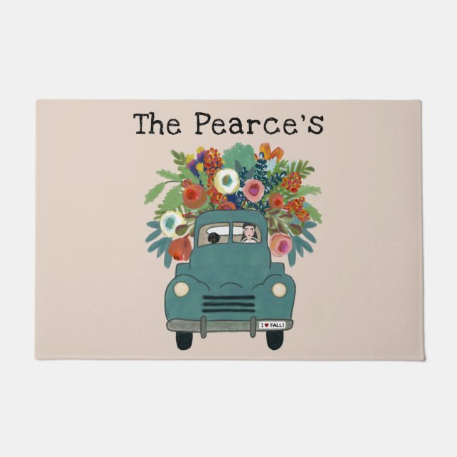 Personalisierter Fall Door Mat Fußmatte (Vorderseite)