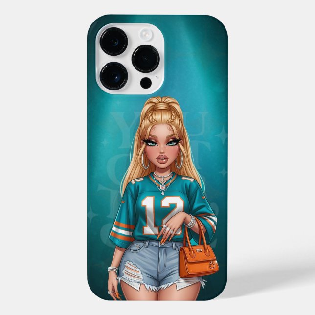Personalisierter Fall für American Football Fans iPhone 14 Pro Max Hülle (Rückseite)