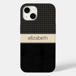 Personalisierter Fall für Black Dots Case-Mate iPhone 14 Hülle