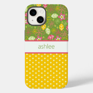 Personalisierter Fall für Flora und Polka Docks Case-Mate iPhone 14 Hülle