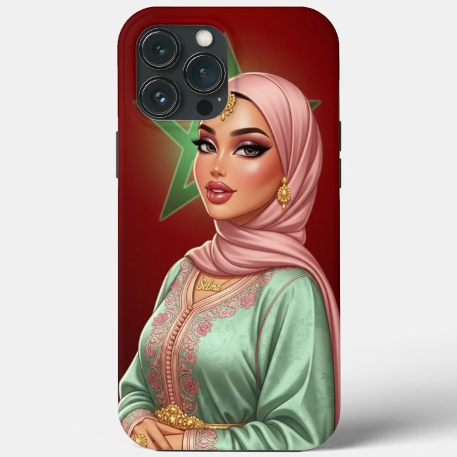 Personalisierter Fall Hijabi Case-Mate iPhone Hülle (Rückseite)