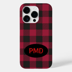 Personalisierter Fall mit Red Black Buffalo Karier Case-Mate iPhone 14 Pro Hülle