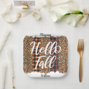 Personalisierter Fall Pappteller