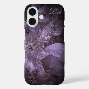 Personalisierter Fall Quarz Crystal Sturdy iPhone 16 Hülle