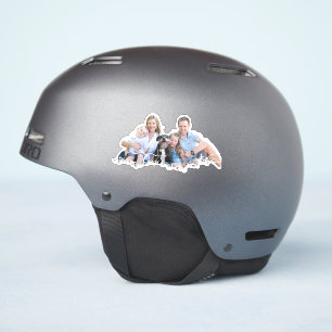 Personalisierter Familien-Ausschnitt-Foto-Aufklebe Aufkleber