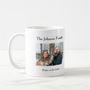 Personalisierter Familien-Erinnerungs-Fotobecher Kaffeetasse